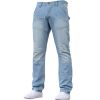 Enzo EZ243 Regular Fit Straight Leg Jeans Bleached Wash Jeans