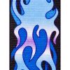 Brimarc Mens Heavy Duty Blue Flames Braces Trouser Belt Suspender 2" 50mm Wide