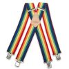 Brimarc Mens Heavy Duty Multi Coloured Braces Trouser Belt Suspender 2" 50mm Wide