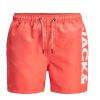Jack & Jones Mens New Branded JJIARUBA Swim Shorts Hot Coral