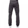 Enzo New Mens EZ348 Slim Fit Stretch Designer Grey Jeans Chinos