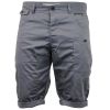 Crosshatch Mens Kractus Designer Cargo Chino Shorts Charcoal