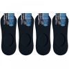 4 Pairs Mens Womens New Unisex Invisible Black Socks Anti Slip Trainer Shoe Liner 6-11