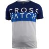 New Crosshatch Mens Crankleabrite Branded Designer Casual T Shirt Navy Blue