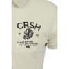 Crosshatch Aichi Mens Authentic Casual Designer Pique Polo Shirt Vapourous Grey