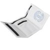 New Mens Crosshatch Three Fold Zip Nylon Crunch Wallets White