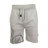 Crosshatch Mens New Designer Ormiston Jogger Casual Shorts Light Grey