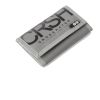 New Mens Crosshatch Three Fold Zip Nylon Crunch Wallets Titanium
