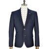 Cavani Mens New Konan Suede Elbow Patches Blazer Navy 