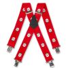 Brimarc Mens Heavy Duty Father Xmas Braces Trouser Belt Suspender 2" 50mm Wide Red