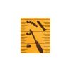Brimarc Mens Heavy Duty Yellow Tape Measure Braces Trouser Belt Suspender 2" 50mm Wide 