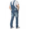 Enzo Mens Denim Dungarees Work Vintage Overalls Bib and Brace Black Blue Size 30 - 50