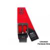 Crosshatch Mens Branded Lineman Webbed Canvas Designer PU Nylon Belt Formula 1 Red