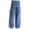 Bleu Bolt London 2275 24" Baggy Carpenter Jeans Stonewash Blue