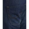 Jack & Jones Mens Clark Original Straight Leg Fit Jeans Mid Stone Used Look