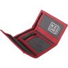 New Mens Crosshatch Three Fold Zip Nylon Affluence Wallets Barbados Cherry