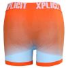 Xplicit Men's Funny Rude Tugger Geek Cartoon Novelty Boxer Shorts Trunks Red Orange