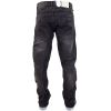 Crosshatch Mens Kractus Designer Twisted Leg Regular Fit Tapered Jeans Blackwash