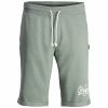 Jack & Jones Mens Holting Jogger Sweat Shorts Lily Pad