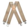 Brimarc Mens Heavy Duty Beige Braces Trouser Belt Suspender 2" 50mm Wide 