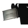Jack and Jones Mens New Designer Solid Woven Belt Black