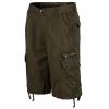 Soul Star Mens MST Designer Cargo Combat Chino Shorts Dark Khaki