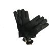Mens Thinsulate New Premium Fur Lined Real Leather Gloves Black