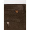 Farah Classic Mens Howden Wale Cords Straight Leg Trouser Dark Olive