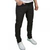 Twisted Faith Mens Designer Slim Fit Black Chinos