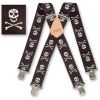 Brimarc Mens Heavy Duty Skull & Crossbones Braces Trouser Belt Suspender 2" 50mm Wide 