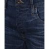 Jack & Jones Mens Clark Original Straight Leg Fit Jeans Mid Stone Used Look