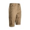 Crosshatch Mens Kractus Designer Cargo Chino Shorts Tan