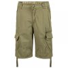 Soul Star Mens MST Designer Cargo Combat Chino Shorts Khaki