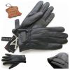Mens Touch Screen Gloves 100% Genuine Leather Thermal Lined Winter Driving Glove