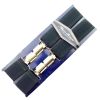 Threads Mens Heavy Duty Dark Grey Braces Trouser Belt Suspender 1.5" 35mm Wide
