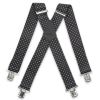 Brimarc Mens Heavy Duty Polka Dot Braces Trouser Belt Suspender 2" 50mm Wide