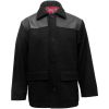 Warrior Mens Donkey Jacket With PVC Shoulder Panels Black