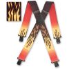 Brimarc Mens Heavy Duty Flames Braces Trouser Belt Suspender 2" 50mm Wide