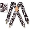 Brimarc Mens Heavy Duty Lightning Skulls Braces Trouser Belt Suspender 2" 50mm Wide 