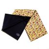 Warrior Clothing Mod Vintage Tassled Scarf Mustard Paisley