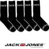 Jack & Jones Oliver 5 Pack Mens Branded Plain Socks Black 