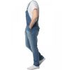 Enzo Mens Denim Dungarees Work Vintage Overalls Bib and Brace Black Blue Size 30 - 50