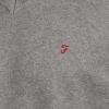 Farah Stern Knitted V Neck Jumper Grey Melange