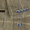 Cavani Albert 3 Piece Suits Check Tweed Regular Fit Blazer Brown Check