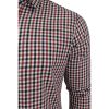 Crosshatch Mens New Larix Gingham Cotton Shirt Red 