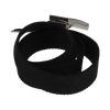 Jack and Jones Mens New Designer Solid Woven Belt Black