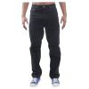 Mens Blue Circle Jeans Heavy Duty Workwear Basic Straight Regular Fit Black Jeans 28-60