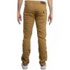 Enzo New Mens Skinny Slim Fit Stetch Designer Tan Jeans Chinos