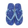 Jack & Jones Tech Print Rubber Branded Flip Flops Victoria Blue