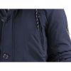 Mens Crosshatch New Killborn Faux Fur Hooded Padded Winter Coat Navy